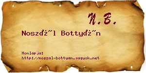 Noszál Bottyán névjegykártya